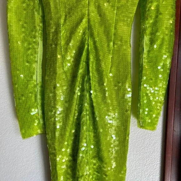 The New Arrivals by Ilkyaz Ozel Aurora Sequin Cut-Out Maxi Dress Evening Gown - Picture 9 of 14